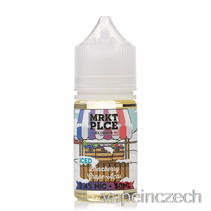 Ledová Brazberry Hroznový Acai - Soli Mrkt - 30 Ml 24mg Vape Pero